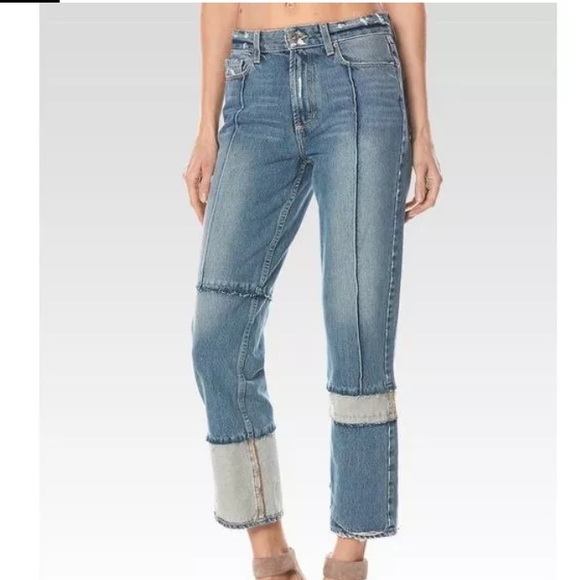 Paige demin Sarah straight leg size 31 jeans - Picture 1 of 4